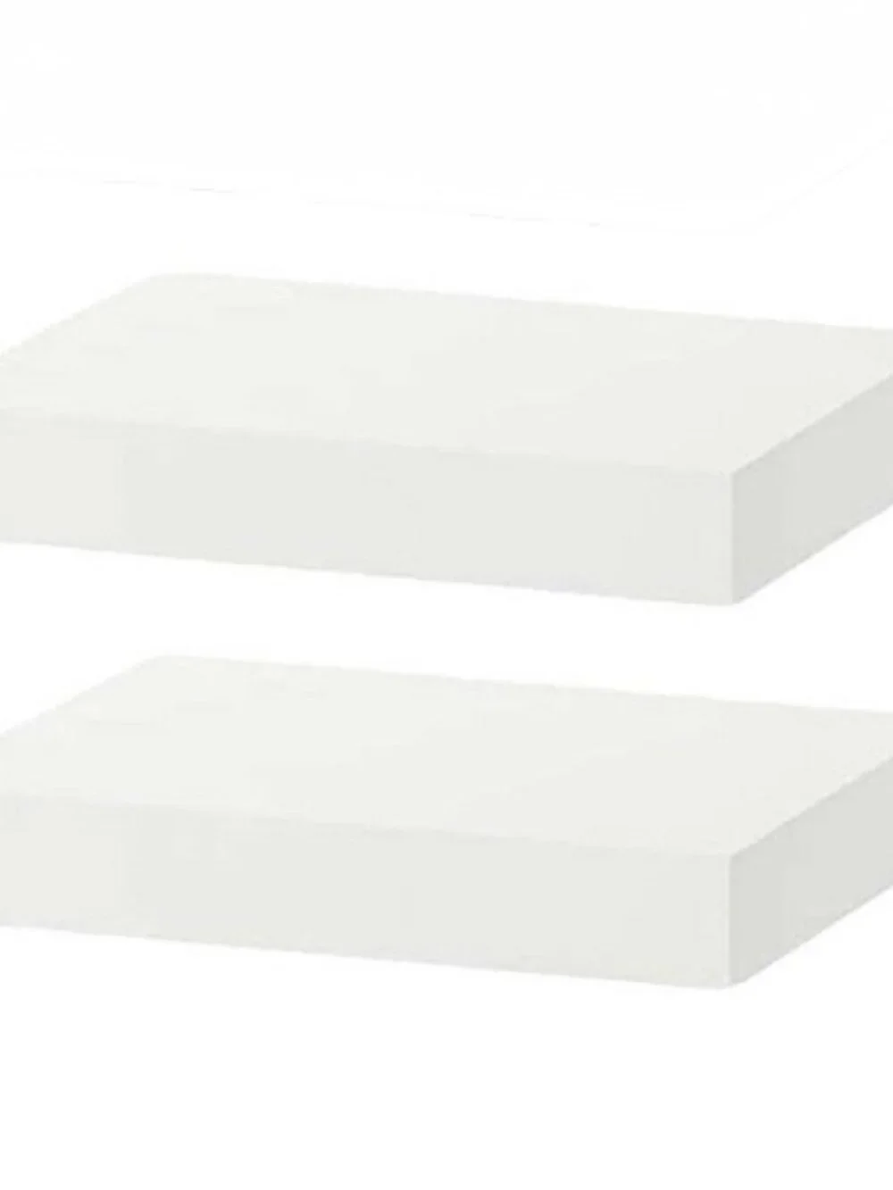 IKEA 2-Pk of White Lack Floating Wall Shelves 30x26 cm (11 3/4x10 1/4